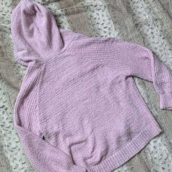 SO Pink Hooded Soft Cozy Sweater Size L - Picture 5 of 6